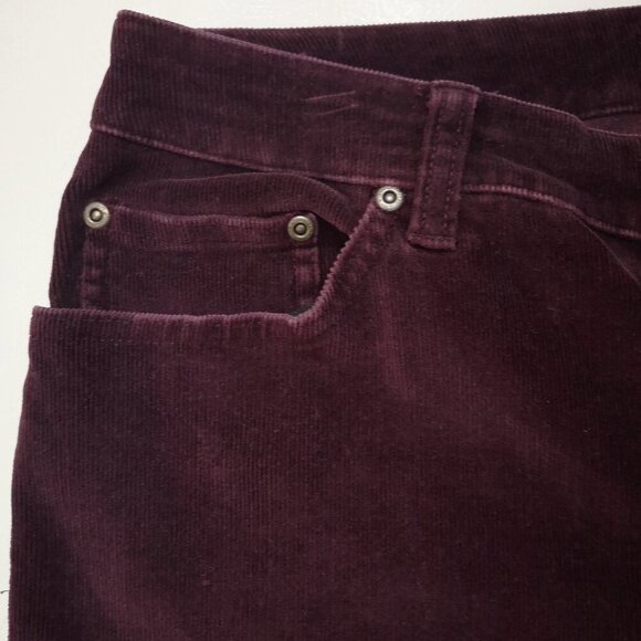 St John's Bay Ladies Size 12 Purple Bootcut Corduroy Pants - Picture 5 of 11